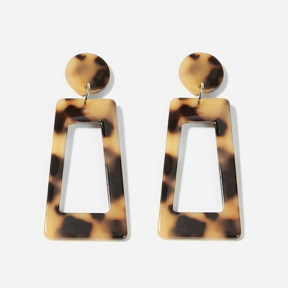 Jewelry - 🔥Tortoise Shell Geo Drop Earring